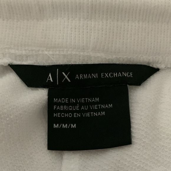 Armani Exchange Bedazzled Joggers White Size M - Picture 4 of 5